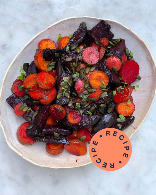 Sweet Roasted Beetroot & Carrots