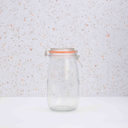 Airtight Clip Top Glass Jars