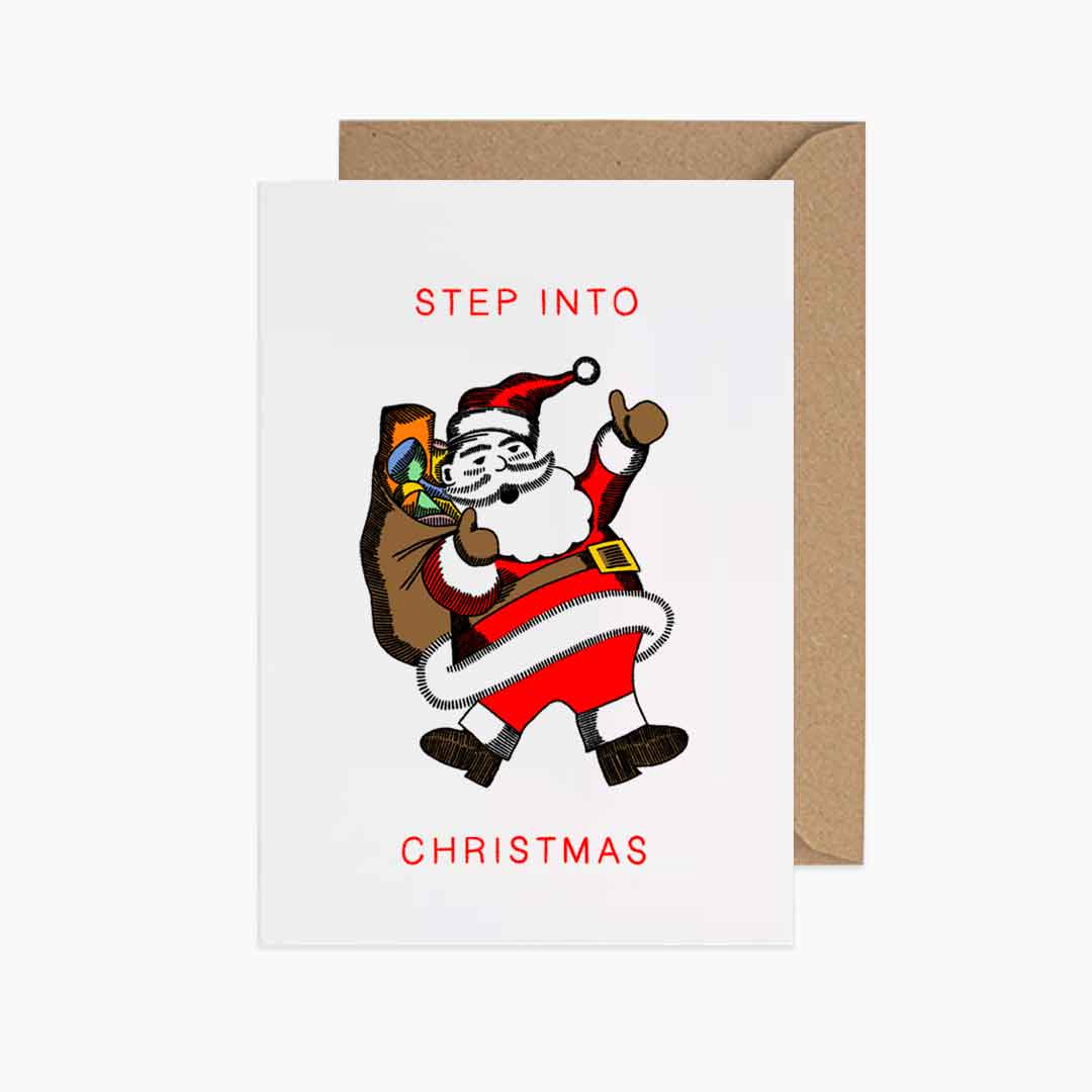 Step Into Christmas - Recycled Card