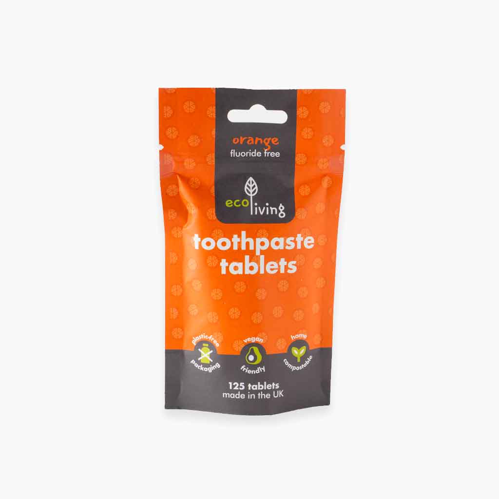 Orange Fluoride Free Toothpaste Tablets